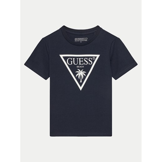 Guess T-Shirt L5GI29 J1314 Granatowy Regular Fit ze sklepu MODIVO w kategorii T-shirty chłopięce - zdjęcie 182726761