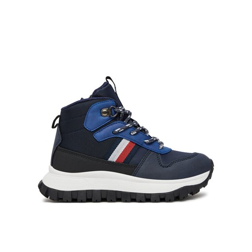 Tommy Hilfiger Trzewiki T3B9-33680-1696A M Granatowy ze sklepu MODIVO w kategorii Buty zimowe dziecięce - zdjęcie 182726784