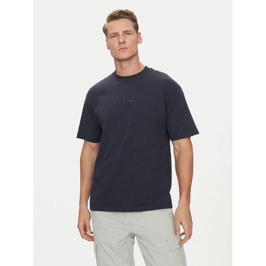 Vans T-Shirt Essential VN000HPZ Granatowy Loose Fit ze sklepu MODIVO w kategorii T-shirty męskie - zdjęcie 182726790