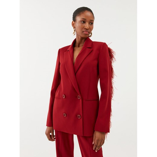 Patrizia Pepe Marynarka 8S0473/A6F5-R799 Czerwony Regular Fit ze sklepu MODIVO w kategorii Marynarki damskie - zdjęcie 182726803