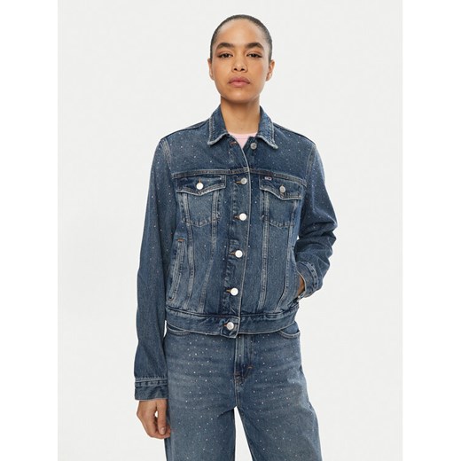 Tommy Jeans Kurtka jeansowa Classic DW0DW19781 Niebieski Regular Fit ze sklepu MODIVO w kategorii Kurtki damskie - zdjęcie 182726862