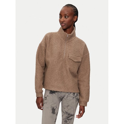 Athlecia Bluza Florrie W Sherpa Half zip EA243308 Brązowy Regular Fit ze sklepu MODIVO w kategorii Bluzy damskie - zdjęcie 182726863