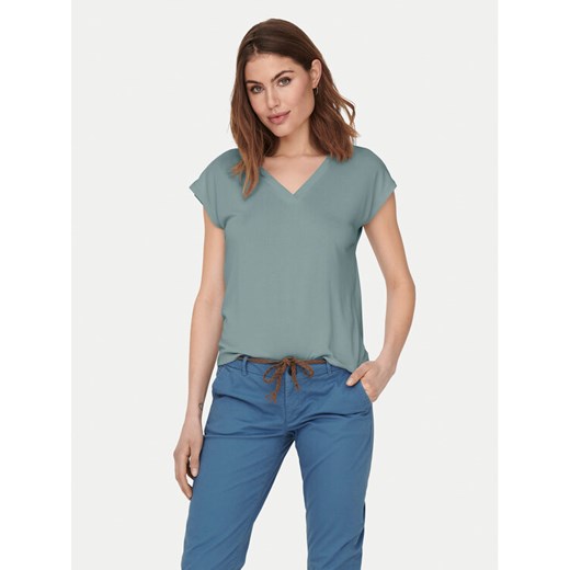 ONLY T-Shirt Free 15287041 Zielony Regular Fit ze sklepu MODIVO w kategorii Bluzki damskie - zdjęcie 182726954