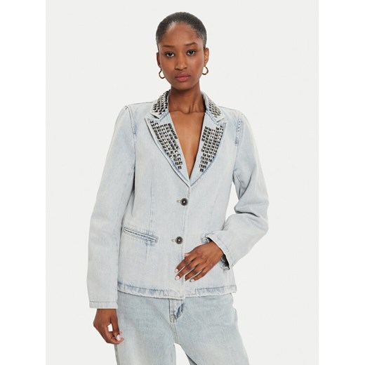 One Teaspoon Marynarka 26469 Niebieski Relaxed Fit ze sklepu MODIVO w kategorii Marynarki damskie - zdjęcie 182726960