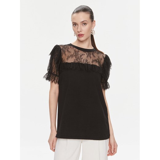 TWINSET Bluzka 241TP2217 Czarny Regular Fit ze sklepu MODIVO w kategorii Bluzki damskie - zdjęcie 182726981
