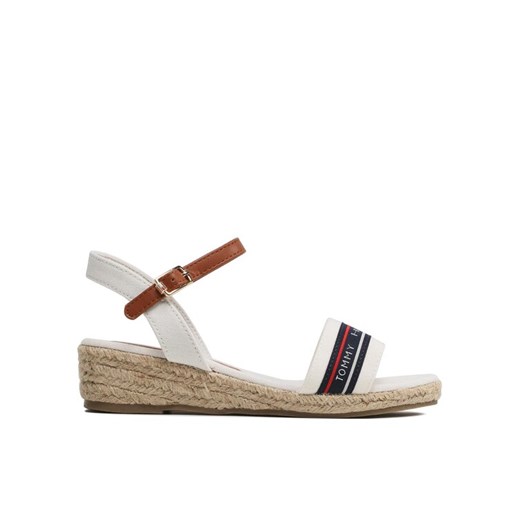 Tommy Hilfiger Espadryle Rope Wedge T3A7-32777-0048X100 M Biały ze sklepu MODIVO w kategorii Espadryle damskie - zdjęcie 182727004