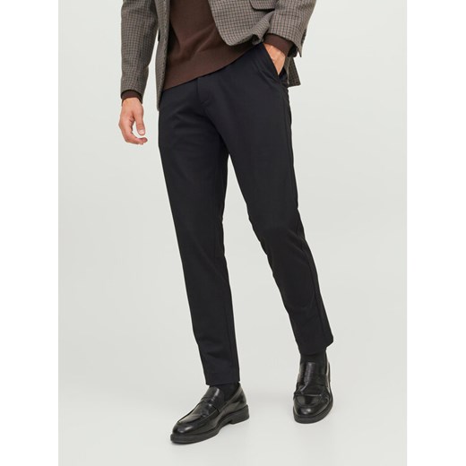 Jack&Jones Chinosy Marco 12237523 Czarny Slim Fit ze sklepu MODIVO w kategorii Spodnie męskie - zdjęcie 182727053