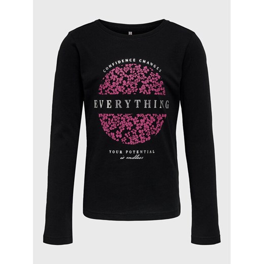 Kids ONLY Bluzka Aria 15279229 Czarny Regular Fit ze sklepu MODIVO w kategorii Bluzki dziewczęce - zdjęcie 182727070