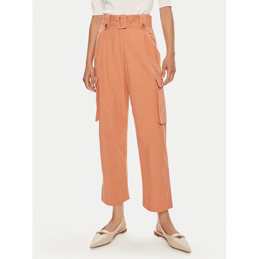 TWINSET Spodnie materiałowe 241TT2052 Pomarańczowy Loose Fit ze sklepu MODIVO w kategorii Spodnie damskie - zdjęcie 182727102