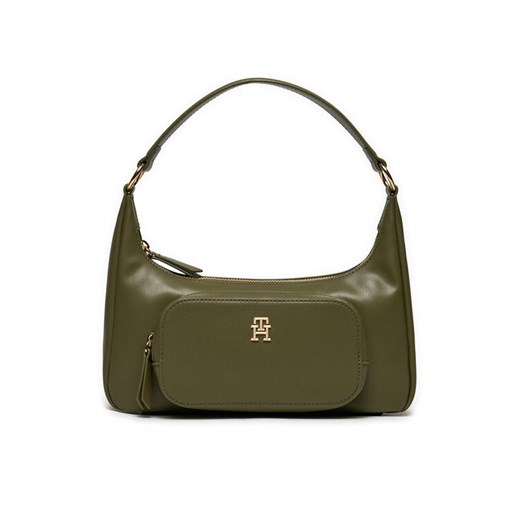 Tommy Hilfiger Torebka Soft Utility Shoulder Bag Pu AW0AW16711 Khaki ze sklepu MODIVO w kategorii Torebki damskie - zdjęcie 182727132