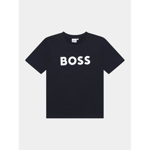 Boss T-Shirt J25P24 D Granatowy Regular Fit ze sklepu MODIVO w kategorii T-shirty chłopięce - zdjęcie 182727153