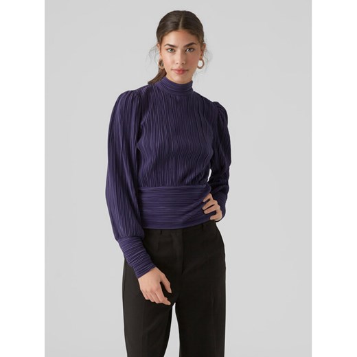 Vero Moda Bluzka 10295544 Fioletowy Regular Fit ze sklepu MODIVO w kategorii Bluzki damskie - zdjęcie 182727173