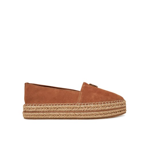 Tommy Hilfiger Espadryle Suede Platform Espadrille FW0FW08586 Brązowy ze sklepu MODIVO w kategorii Espadryle damskie - zdjęcie 182727192