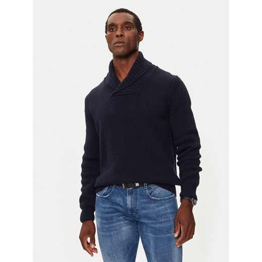 Boss Sweter 50523564 Granatowy Regular Fit S MODIVO