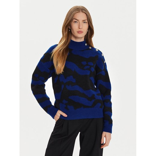 Morgan Sweter 242-MFELIX Niebieski Regular Fit ze sklepu MODIVO w kategorii Swetry damskie - zdjęcie 182727254