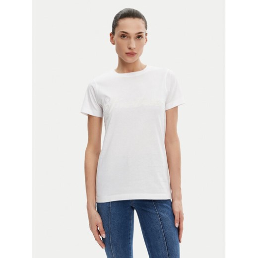 Silvian Heach T-Shirt GPP25110TS Biały Regular Fit ze sklepu MODIVO w kategorii Bluzki damskie - zdjęcie 182727290