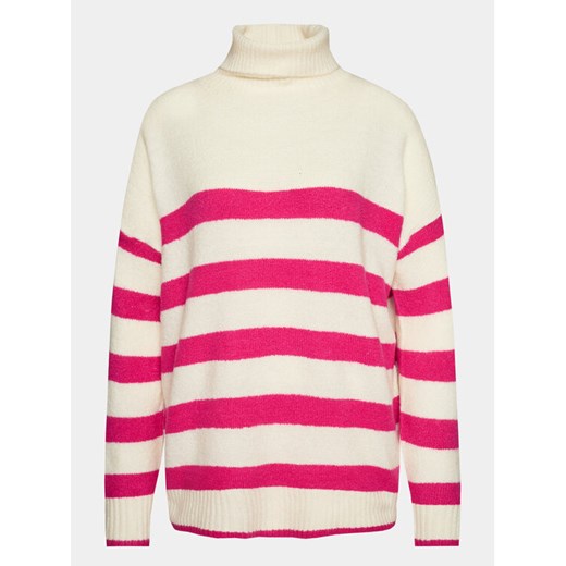 Brave Soul Sweter LK-230GENE Écru Regular Fit ze sklepu MODIVO w kategorii Swetry damskie - zdjęcie 182727301