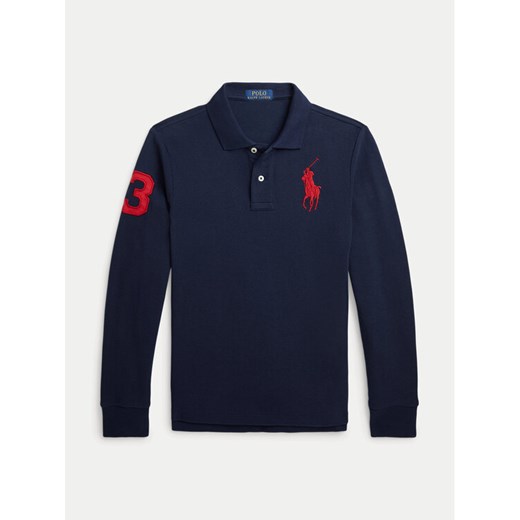 Polo Ralph Lauren Polo 323708862040 Granatowy Slim Fit ze sklepu MODIVO w kategorii T-shirty chłopięce - zdjęcie 182727303