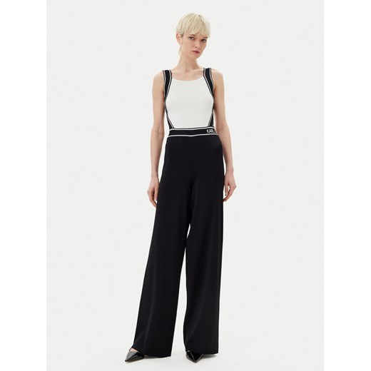 KARL LAGERFELD Kombinezon A2W13021 Czarny Slim Fit ze sklepu MODIVO w kategorii Kombinezony damskie - zdjęcie 182727360