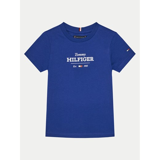 Tommy Hilfiger T-Shirt KB0KB09356 S Niebieski Regular Fit ze sklepu MODIVO w kategorii T-shirty chłopięce - zdjęcie 182727402