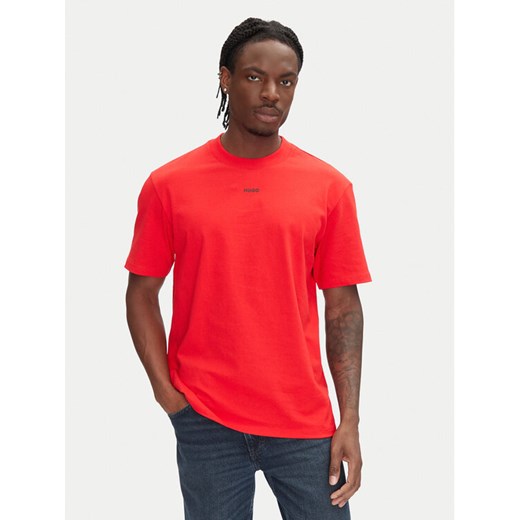 HUGO T-Shirt Dapolino 50488330 Czerwony Relaxed Fit ze sklepu MODIVO w kategorii T-shirty męskie - zdjęcie 182727424