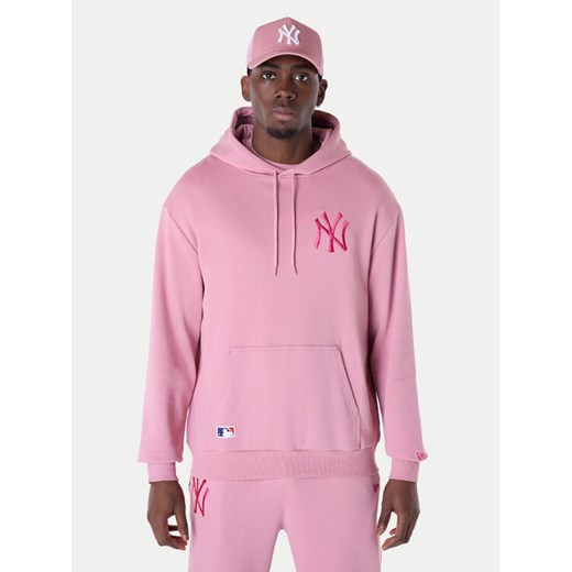 New Era Bluza New York Yankees MLB League 60596174 Różowy Regular Fit ze sklepu MODIVO w kategorii Bluzy męskie - zdjęcie 182727431