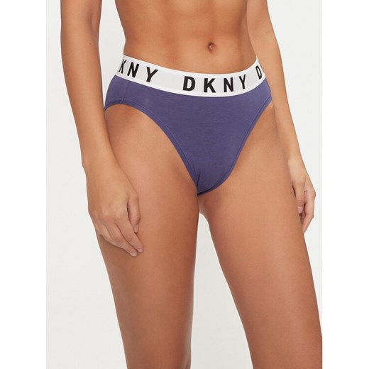 DKNY Figi klasyczne z wysokim stanem DK8505 Niebieski ze sklepu MODIVO w kategorii Majtki damskie - zdjęcie 182727454