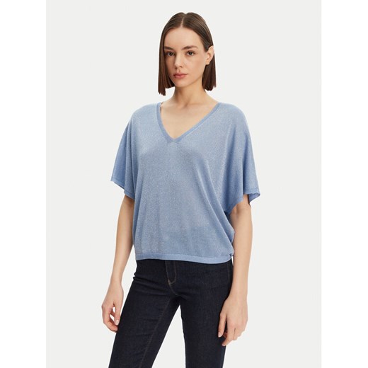 Morgan Sweter 251-MDIX Niebieski Relaxed Fit ze sklepu MODIVO w kategorii Swetry damskie - zdjęcie 182727534