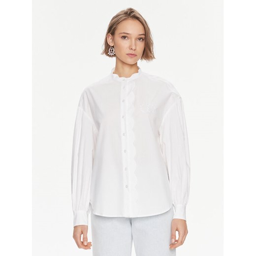 TWINSET Koszula 241TP2080 Biały Relaxed Fit ze sklepu MODIVO w kategorii Koszule damskie - zdjęcie 182727553