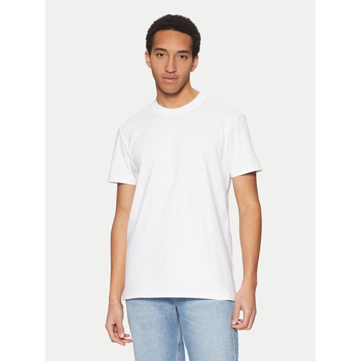 Calvin Klein Jeans T-Shirt J30J326683 Biały Regular Fit ze sklepu MODIVO w kategorii T-shirty męskie - zdjęcie 182727583