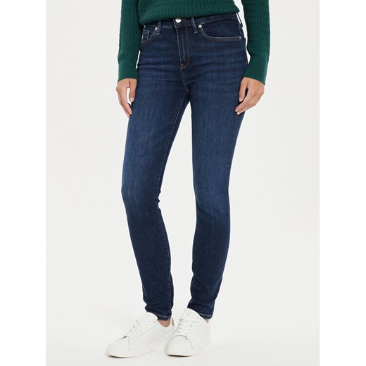 Tommy Hilfiger Jeansy Como WW0WW42485 Granatowy Skinny Fit ze sklepu MODIVO w kategorii Jeansy damskie - zdjęcie 182727654