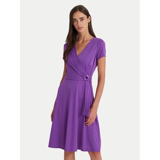 Lauren Ralph Lauren Sukienka codzienna 250868161011 Fioletowy Regular Fit ze sklepu MODIVO w kategorii Sukienki - zdjęcie 182727674