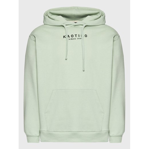 Kaotiko Bluza Unisex Vancouver AL006-05-G002 Zielony Relaxed Fit ze sklepu MODIVO w kategorii Bluzy męskie - zdjęcie 182727683