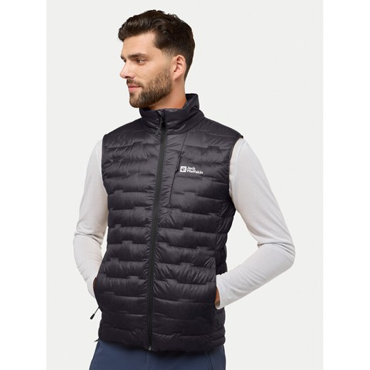 Jack Wolfskin Kamizelka Passamani A61840 Szary Regular Fit ze sklepu MODIVO w kategorii Kamizelki męskie - zdjęcie 182727703