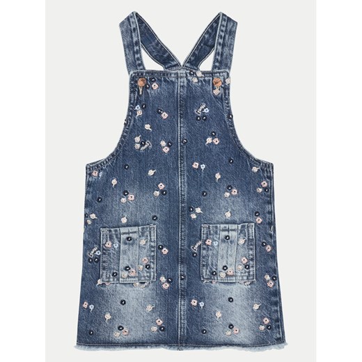 Guess Sukienka jeansowa K5RK11 D45E0 Granatowy Regular Fit ze sklepu MODIVO w kategorii Sukienki dziewczęce - zdjęcie 182727741