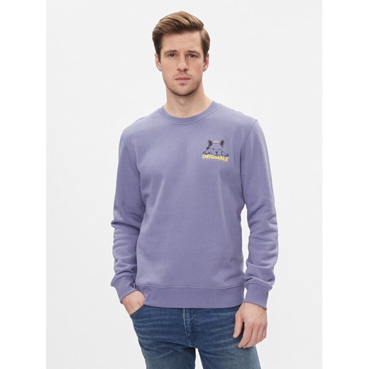 Jack&Jones Bluza 12248906 Fioletowy Standard Fit ze sklepu MODIVO w kategorii Bluzy męskie - zdjęcie 182727792