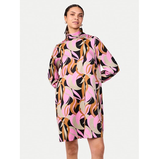 YAS Sukienka codzienna Cilea 26035391 Szary Relaxed Fit ze sklepu MODIVO w kategorii Sukienki - zdjęcie 182727804