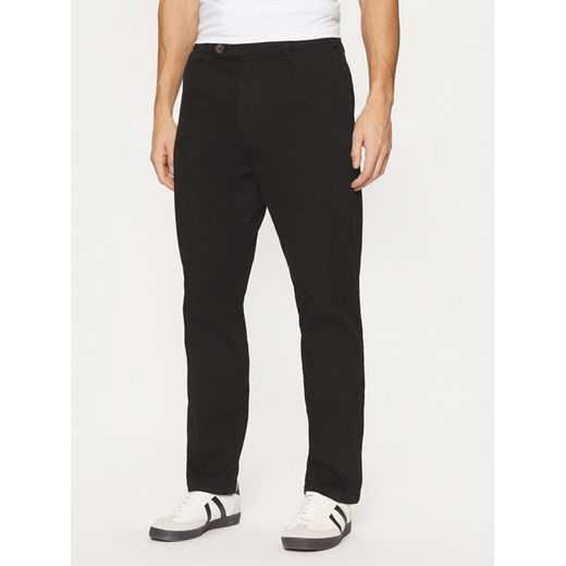 Guess Spodnie materiałowe M4BB27 WGHA1 Czarny Slim Fit ze sklepu MODIVO w kategorii Spodnie męskie - zdjęcie 182727864