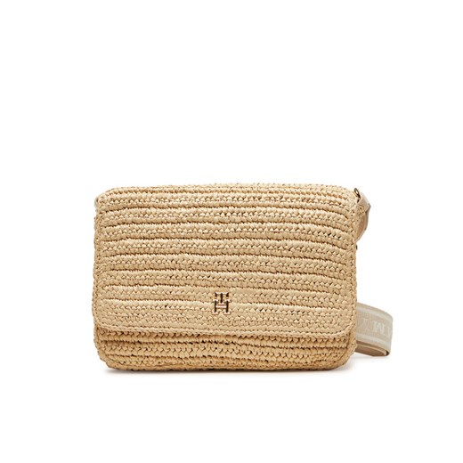 Tommy Hilfiger Torebka Spring Logo Conv Crossover AW0AW17224 Beżowy Tommy Hilfiger 00 MODIVO