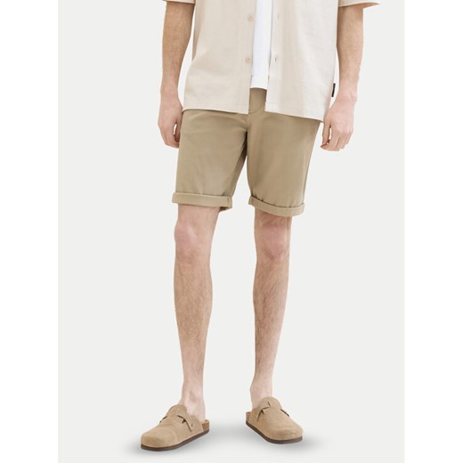 Tom Tailor Szorty materiałowe 1040227 Beżowy Slim Fit ze sklepu MODIVO w kategorii Spodenki męskie - zdjęcie 182727933