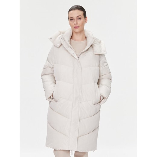 Calvin Klein Kurtka zimowa Modern K20K205948 Écru Relaxed Fit ze sklepu MODIVO w kategorii Kurtki damskie - zdjęcie 182727951
