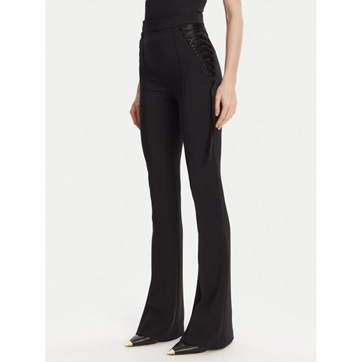 Elisabetta Franchi Spodnie materiałowe PA-083-51E2 Czarny Regular Fit ze sklepu MODIVO w kategorii Spodnie damskie - zdjęcie 182727983