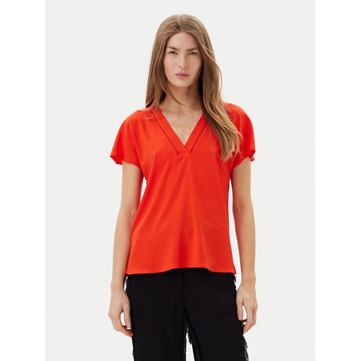 Vero Moda Bluzka Bella 10327551 Czerwony Regular Fit ze sklepu MODIVO w kategorii Bluzki damskie - zdjęcie 182728071
