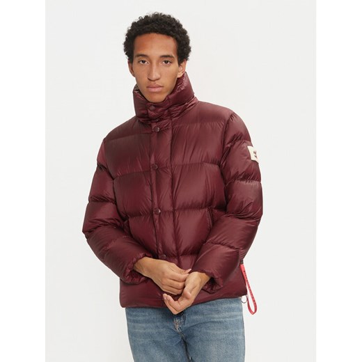 AFTER LABEL Kurtka puchowa Chamonix A00015 Bordowy Regular Fit ze sklepu MODIVO w kategorii Kurtki męskie - zdjęcie 182728073