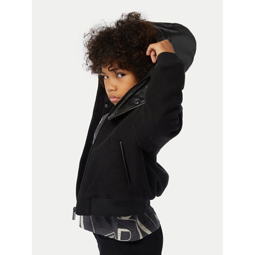 Karl Lagerfeld Kids Bluza Z30258 D Czarny Regular Fit ze sklepu MODIVO w kategorii Bluzy chłopięce - zdjęcie 182728113