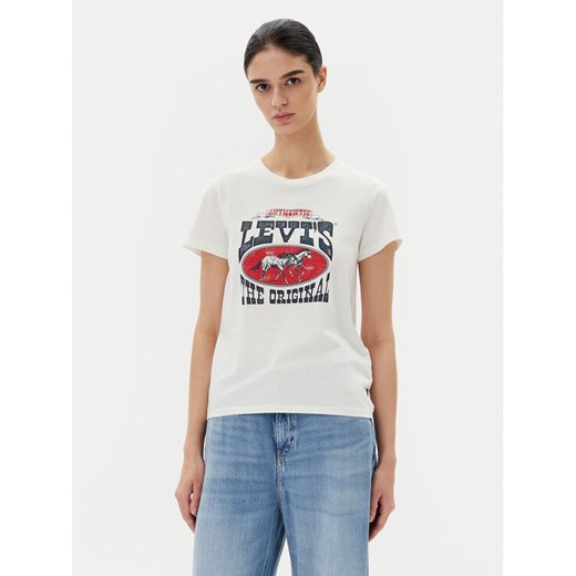 Levi's® T-Shirt Perfect 17369-3022 Biały Standard Fit ze sklepu MODIVO w kategorii Bluzki damskie - zdjęcie 182728202