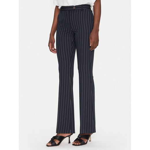 Fracomina Spodnie materiałowe FR25SVA004W761D4 Granatowy Slim Fit ze sklepu MODIVO w kategorii Spodnie damskie - zdjęcie 182728210