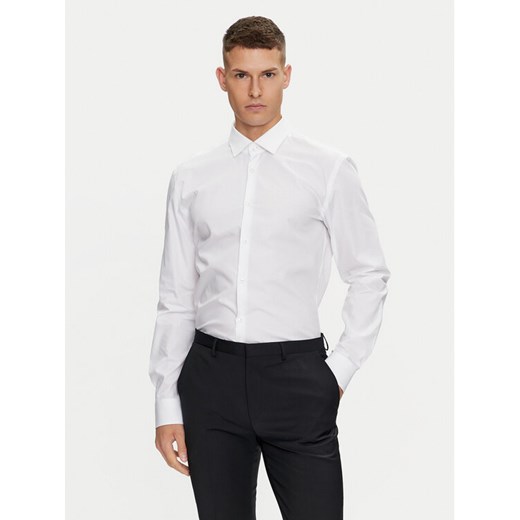 Hugo Koszula Koey 50519819 Biały Slim Fit ze sklepu MODIVO w kategorii Koszule męskie - zdjęcie 182728232
