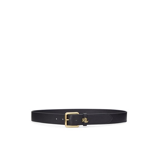 LAUREN RALPH LAUREN Pasek Damski Logo Keeper 412968765001 Czarny ze sklepu MODIVO w kategorii Paski damskie - zdjęcie 182728324