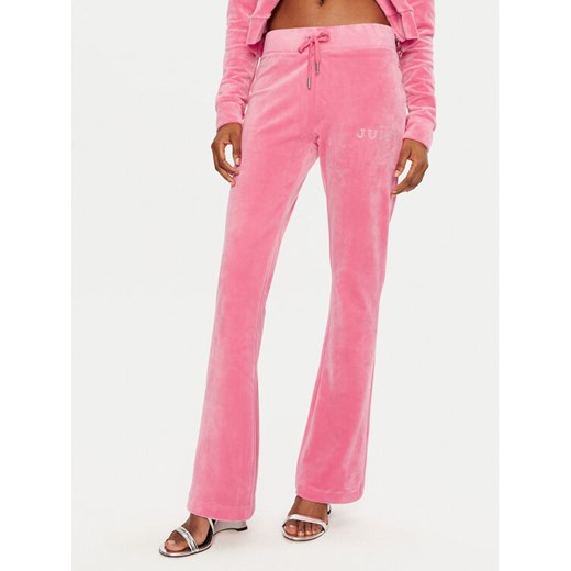 Juicy Couture Spodnie dresowe Regal Lisa JCBBJ224829 Różowy Flare Fit ze sklepu MODIVO w kategorii Spodnie damskie - zdjęcie 182728441